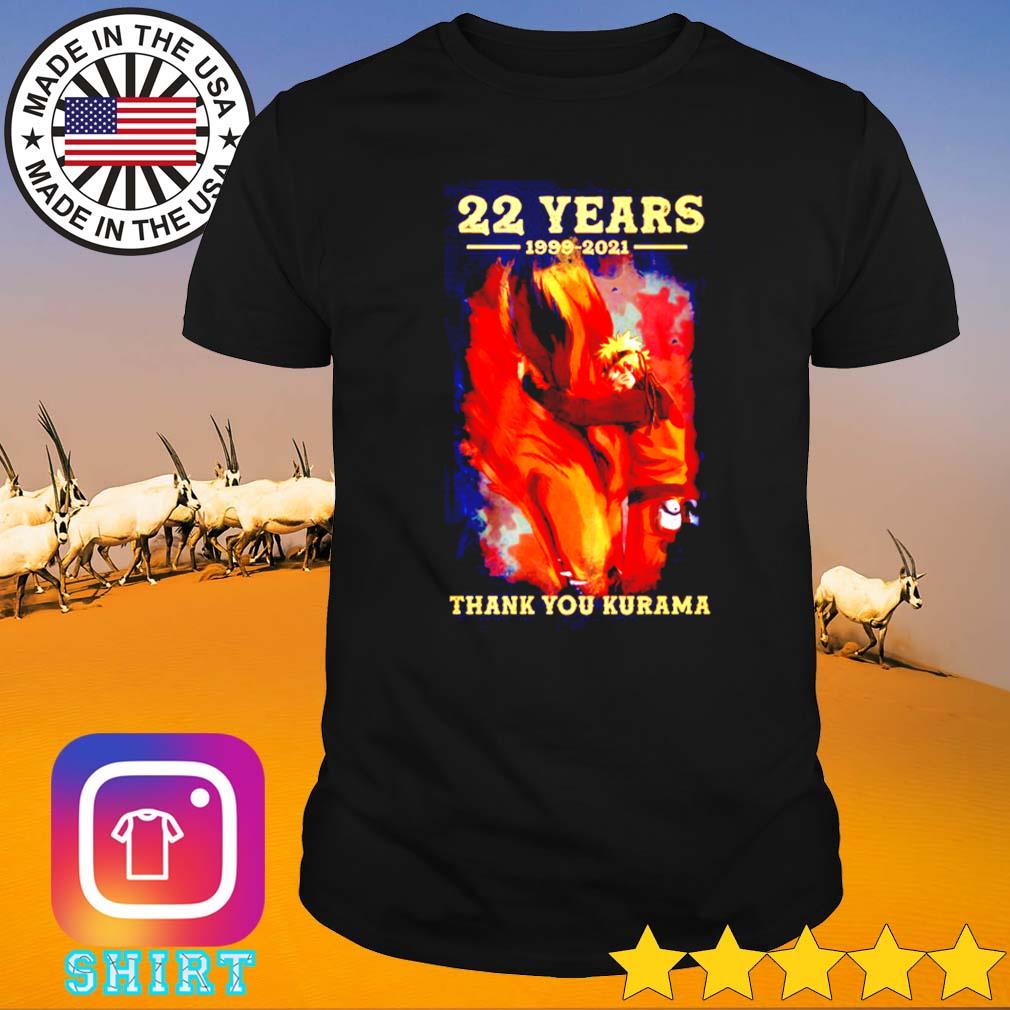 22 Years Naruto 1999-2021 thank you Kurama shirt