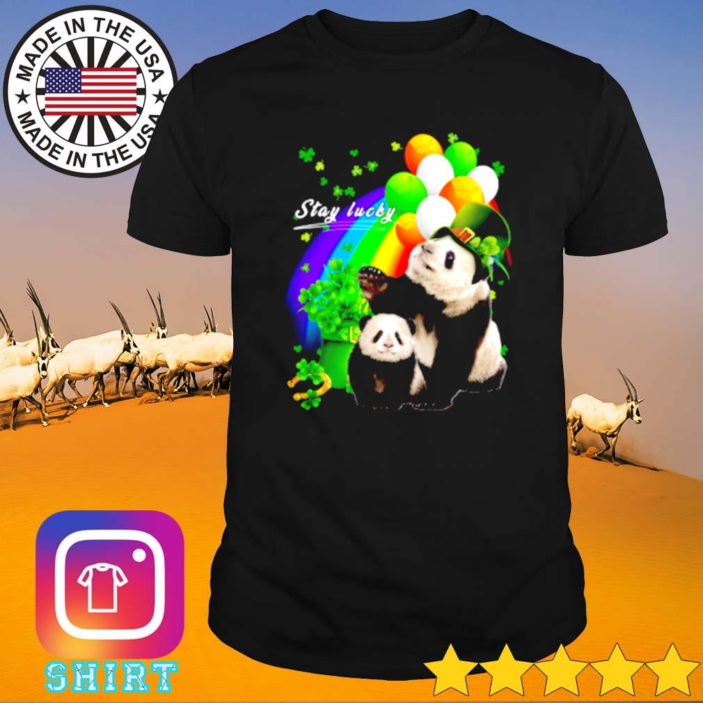 Cute Panda stay lucky St. Patrick_s day shirt