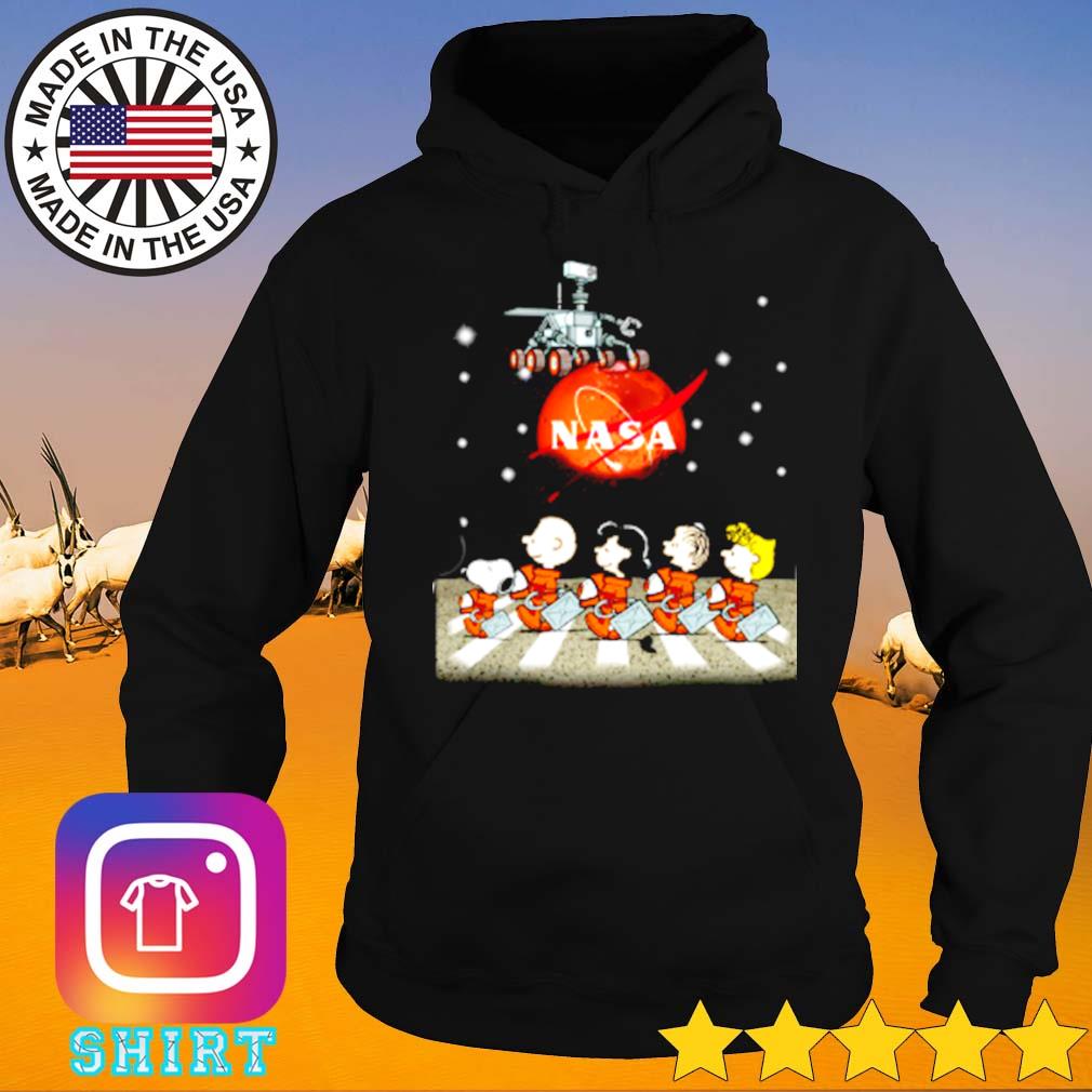 Mars nasa snoopy charlie browns with friends abbey road s Hoodie