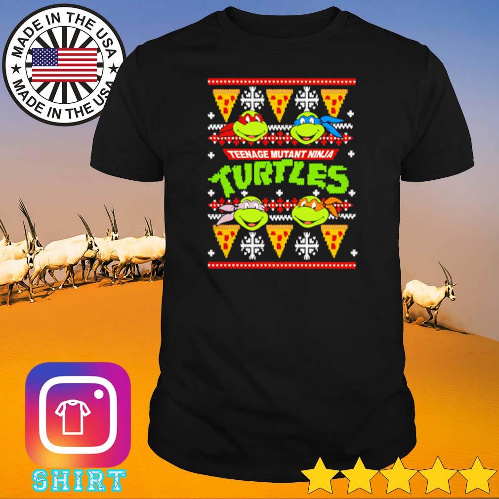 Awesome Teenage Mutant Ninja Turtles pizza ugly Christmas shirt