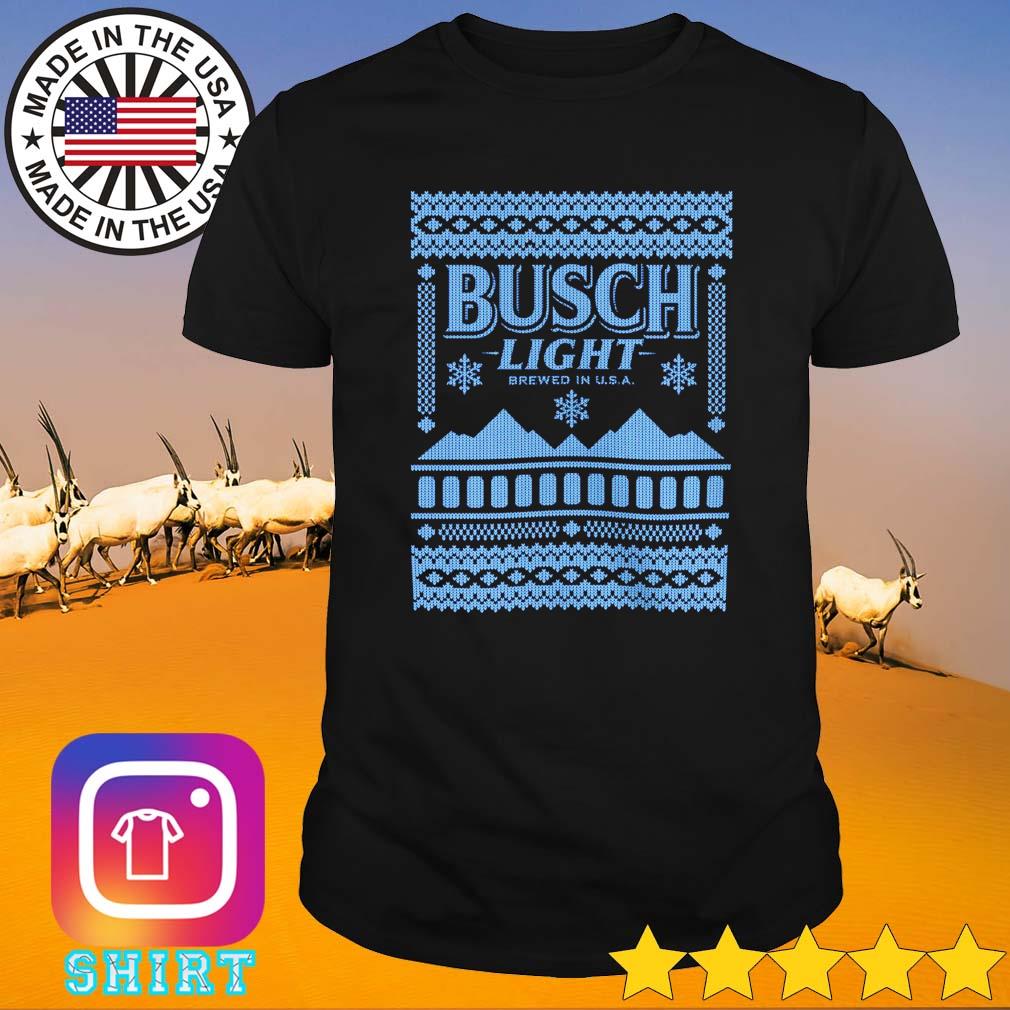 Busch light mountains Ugly Christmas shirt