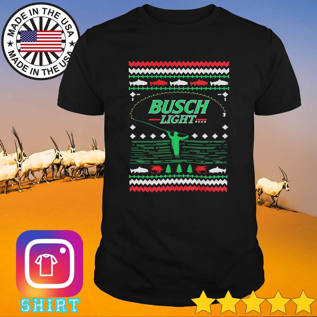 Busch light trout fishing Ugly Christmas shirt