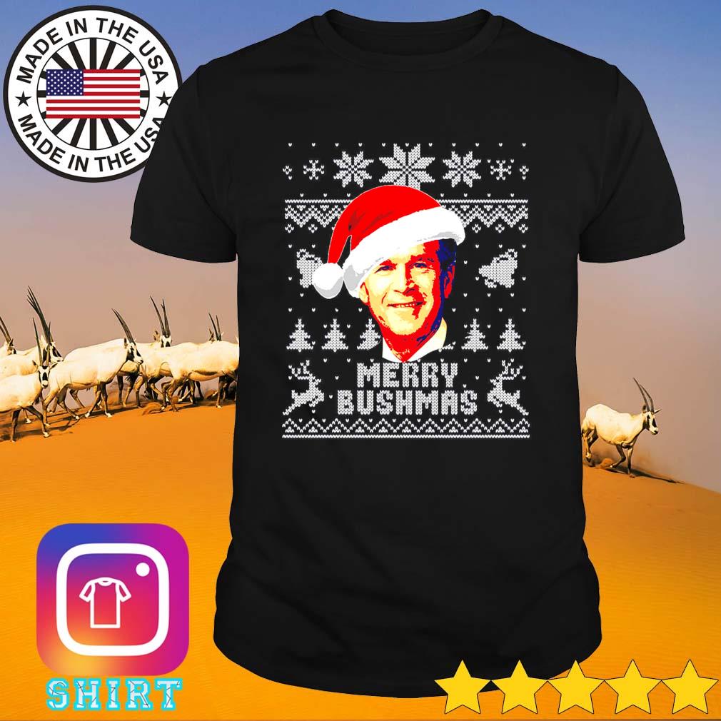 George W Bush Merry Bushmas Ugly Christmas shirt