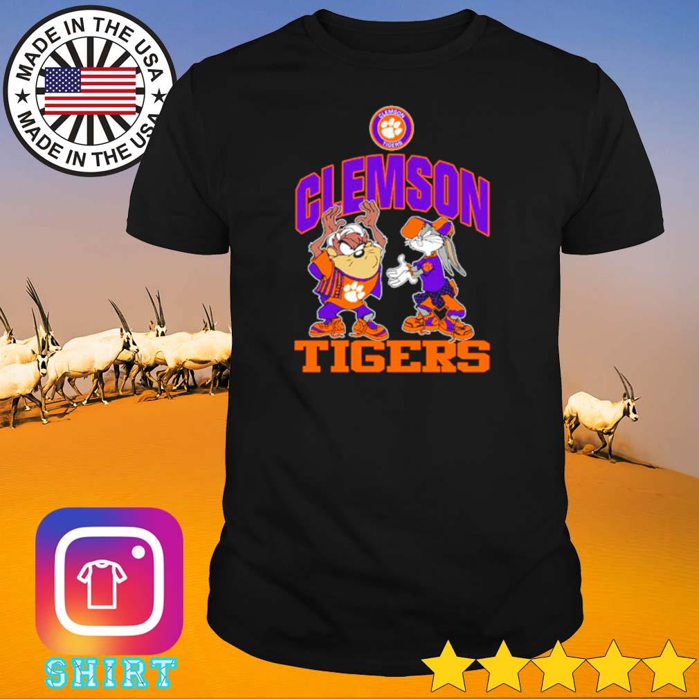 Awesome Looney Tunes Tasmanian Devil and Bugs Bunny Clemson Tigers shirt