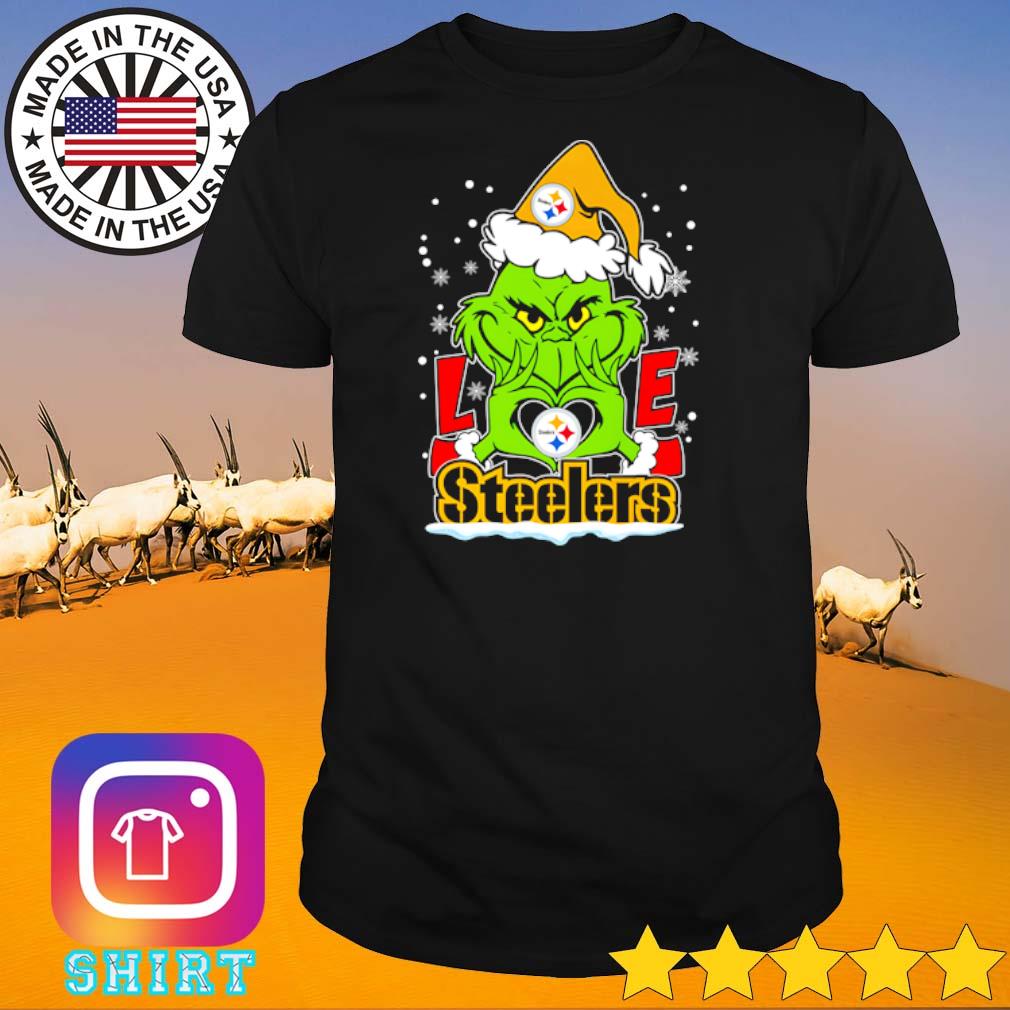 Best Grinch love Pittsburgh Steelers Christmas shirt