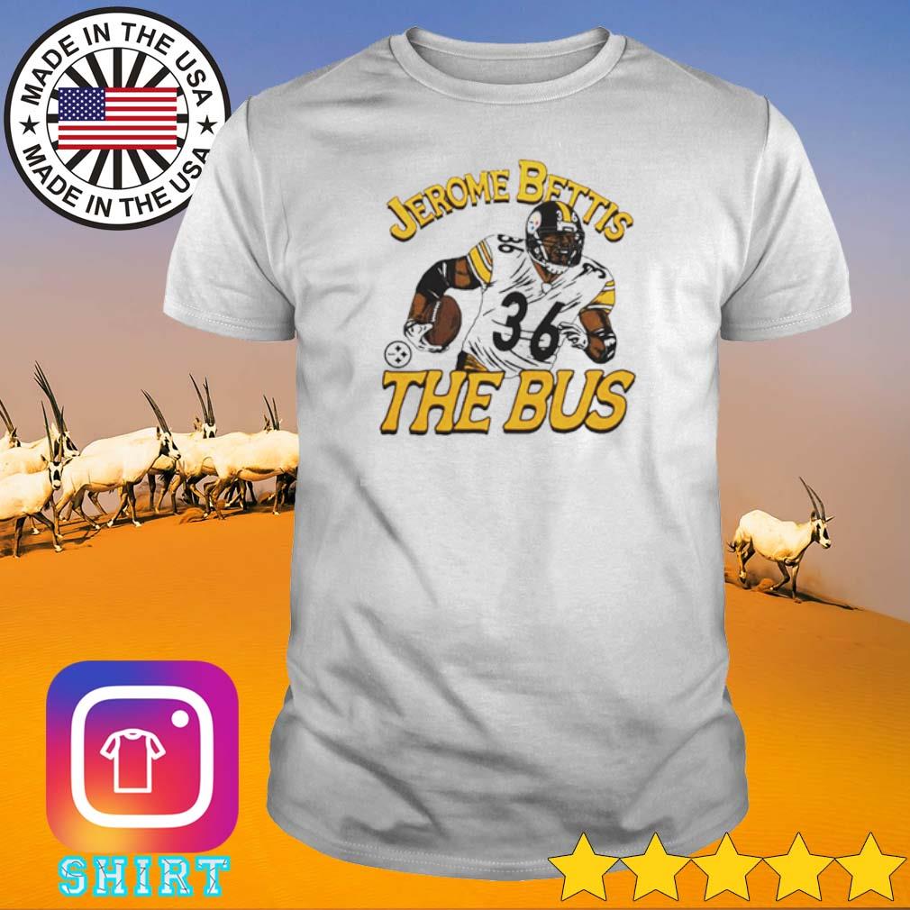 Funny Pittsburgh Steelers Jerome Bettis the bus shirt