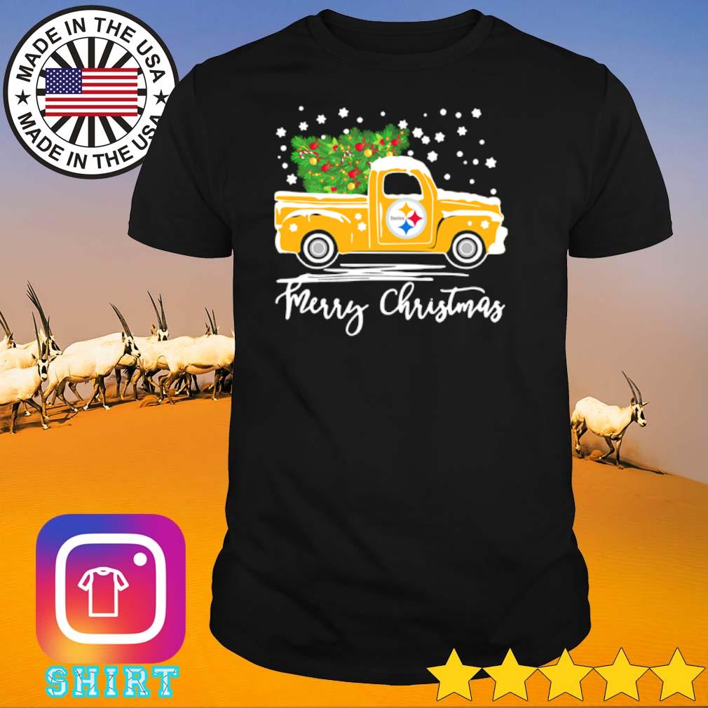Funny Pittsburgh Steelers truck Merry Christmas shirt