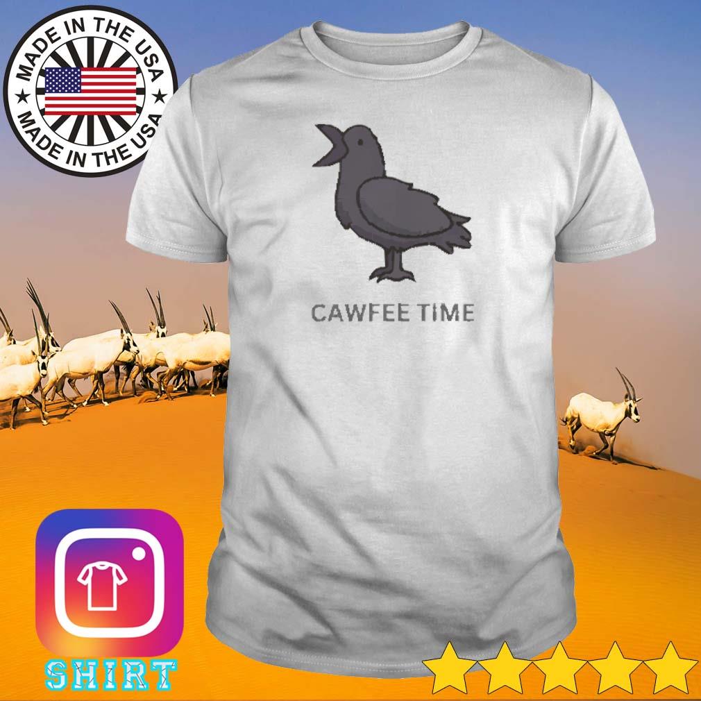 Premium Crow cawfee time shirt