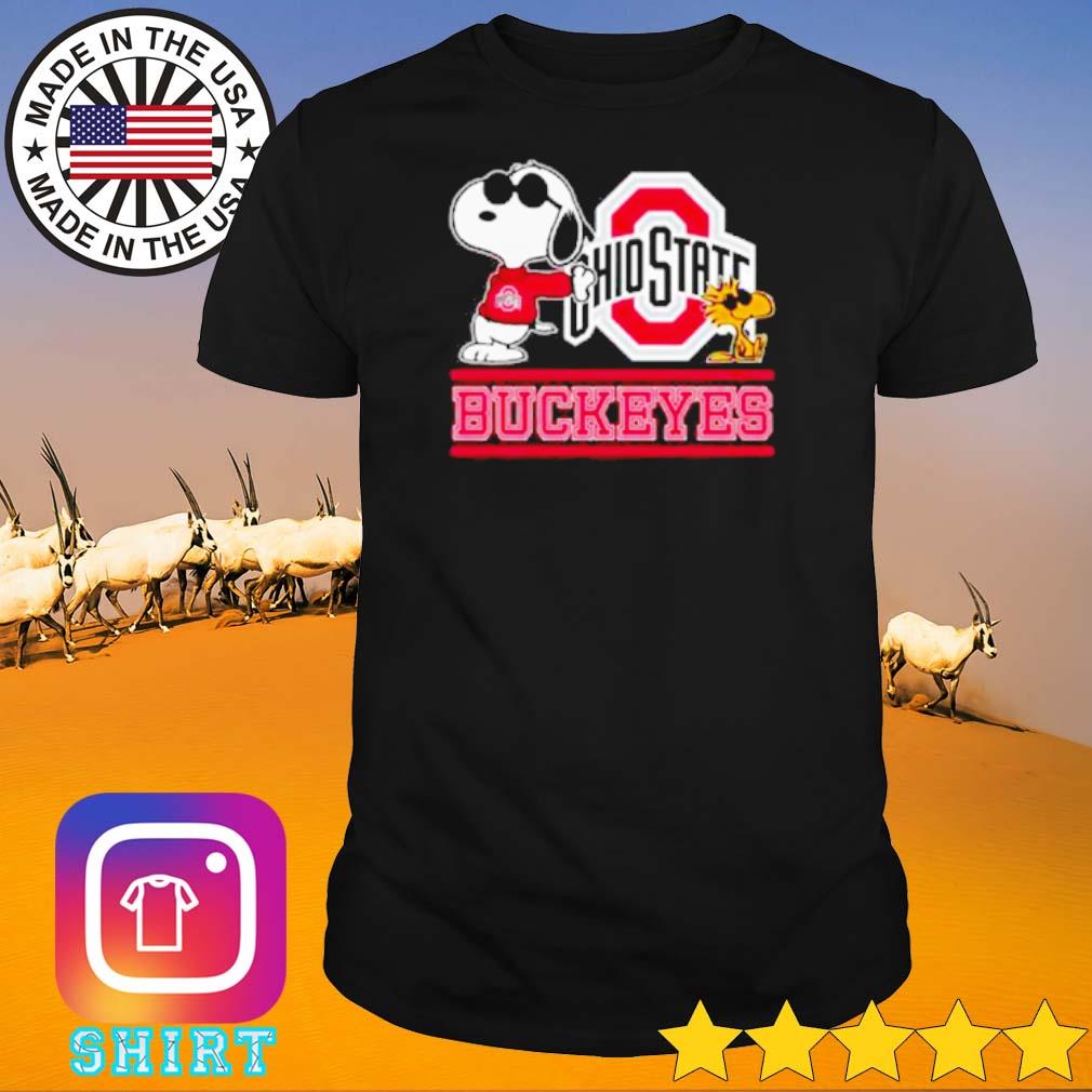 Premium Snoopy and Woodstock Ohio State Buckeyes shirt