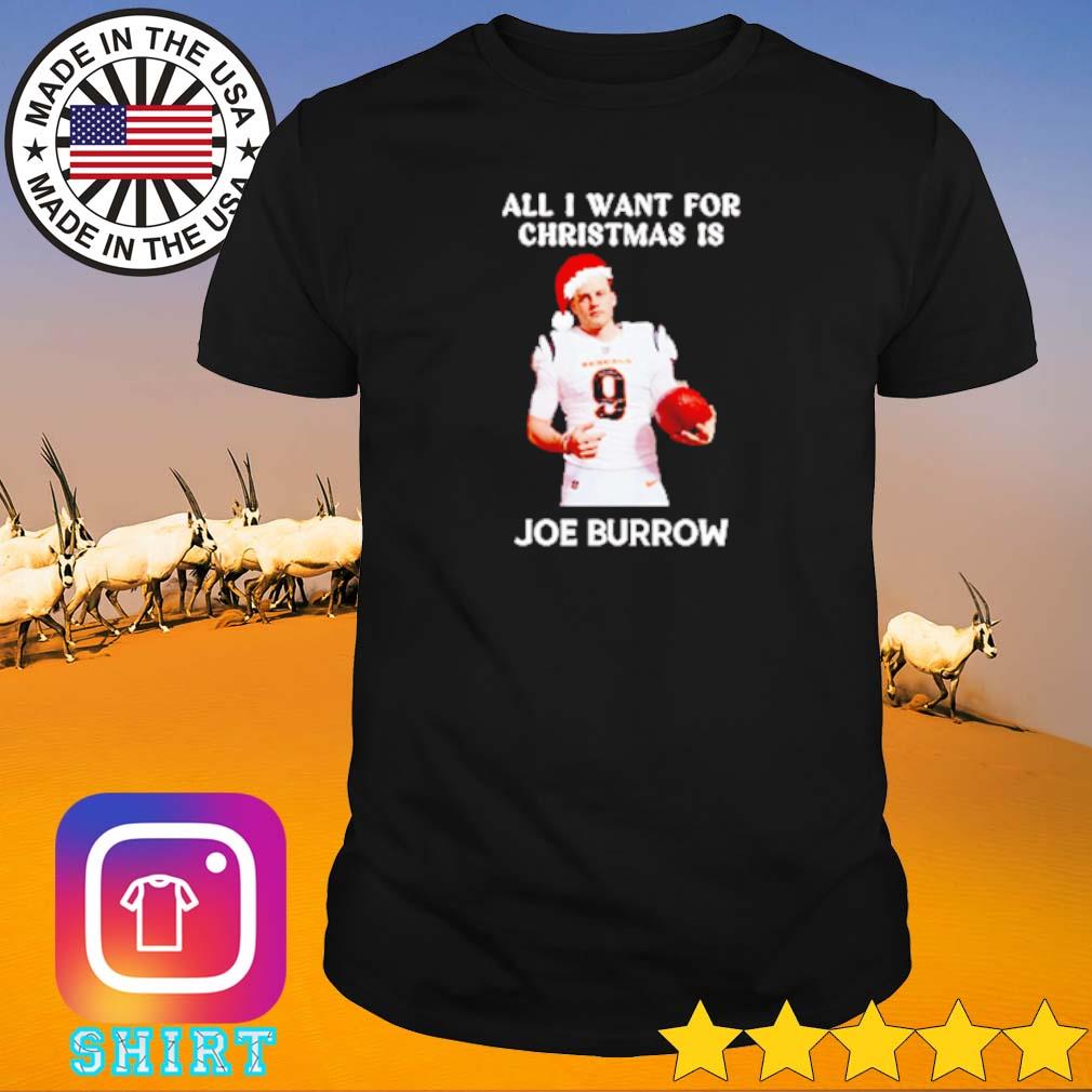 Top All I want for Christmas is Joe Burrow shirt