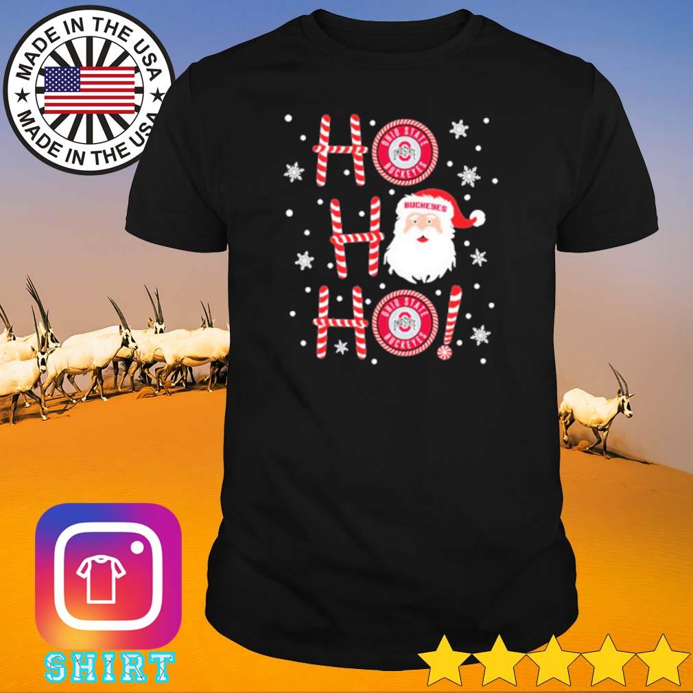 Top Ohio State Buckeyes Santa ho ho ho Christmas shirt